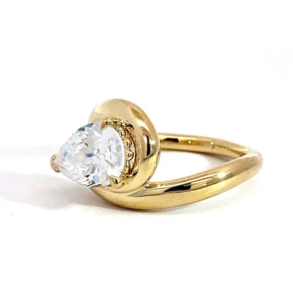 Lady's 14 Karat Yellow Gold Setting Only In Ring Size 6.5 Image 4 Brax Jewelers Newport Beach, CA