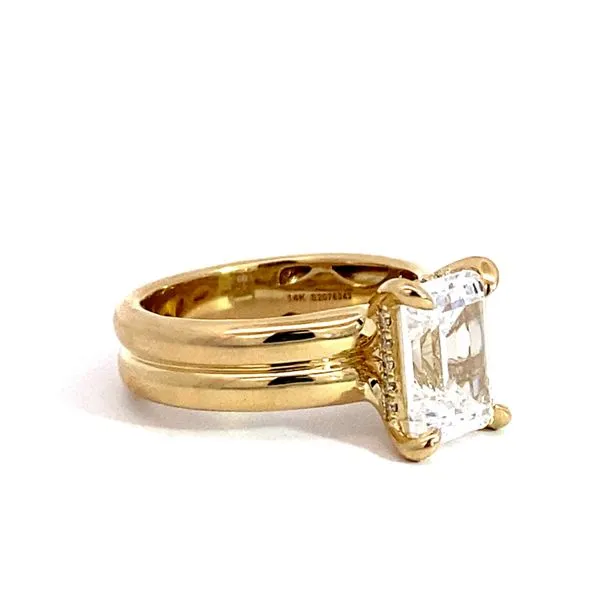 Ladys Classic Engagement Ring Setting Only 14 Karat Yell...
