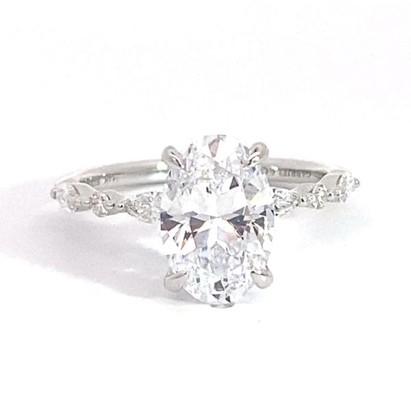 0.29 Lady's Natural Diamond Engagement Ring Setting Only 14 Karat White Gold Brax Jewelers Newport Beach, CA