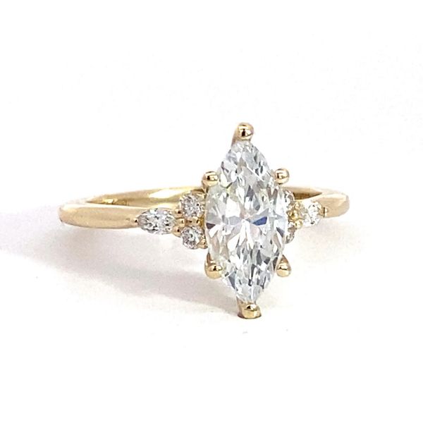 0.18 Lady's Natural Diamond Engagement Ring Setting Only 14 Karat Yellow Gold Image 3 Brax Jewelers Newport Beach, CA