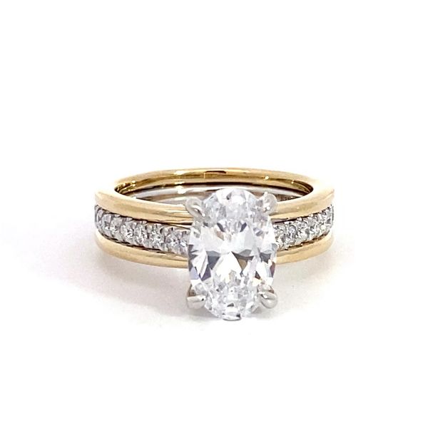 0.39Tw 14 Karat Two-Tone Gold Setting Only Image 2 Brax Jewelers Newport Beach, CA