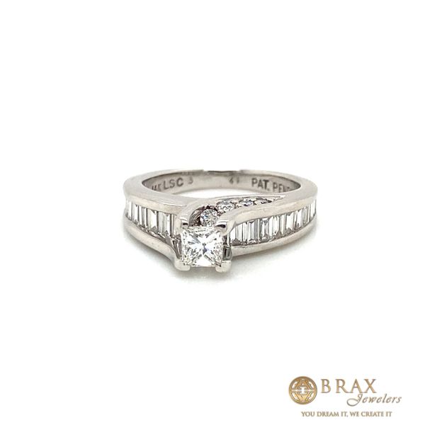 14K White Gold 1.50Ct Round Natural Diamond Engagement Ring Brax Jewelers Newport Beach, CA