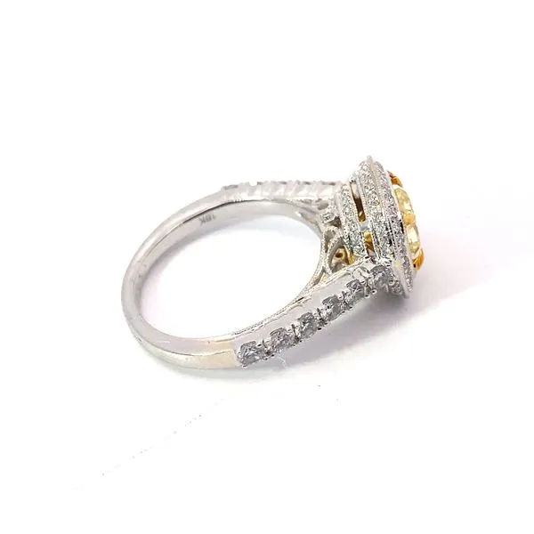 Engagement Ring with Natural Center Stone Image 4 Brax Jewelers Newport Beach, CA