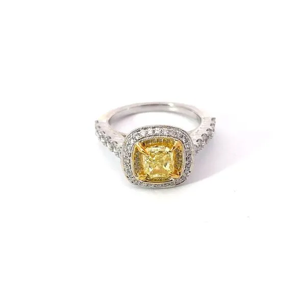 Engagement Ring with Natural Center Stone Brax Jewelers Newport Beach, CA