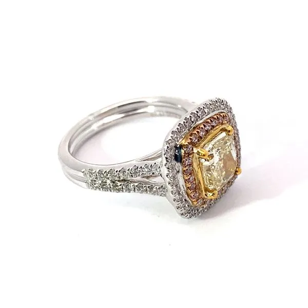 Engagement Ring with Natural Center Stone Image 3 Brax Jewelers Newport Beach, CA