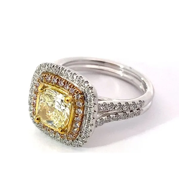 Engagement Ring with Natural Center Stone Image 4 Brax Jewelers Newport Beach, CA