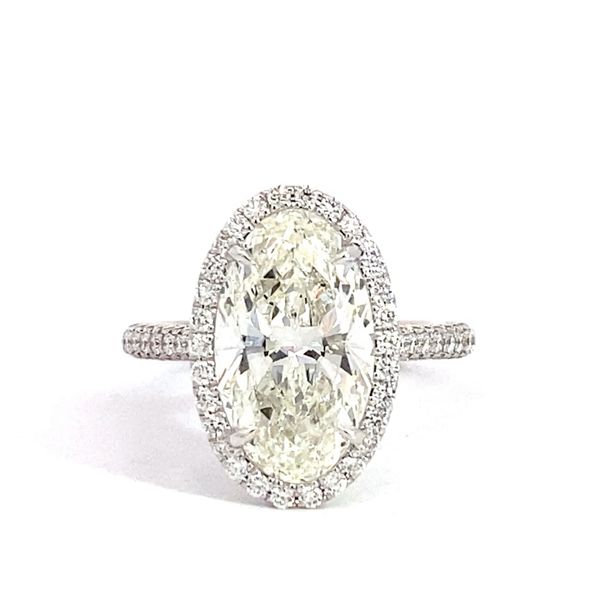 Engagement Ring with Natural Center Stone Brax Jewelers Newport Beach, CA