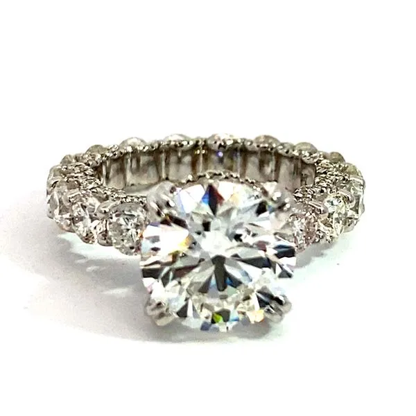 Lady's 4.10Ct Lab Diamond Engagement Ring 14 Karat White Gold Brax- 185-00962-100-01052 Brax Jewelers Newport Beach, CA