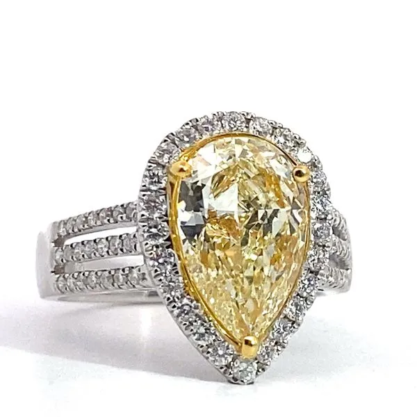Engagement Ring with Natural Center Stone Image 3 Brax Jewelers Newport Beach, CA