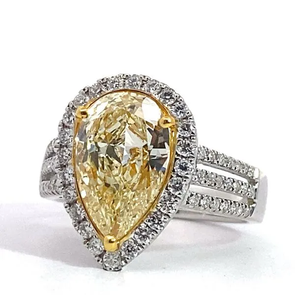Engagement Ring with Natural Center Stone Image 4 Brax Jewelers Newport Beach, CA