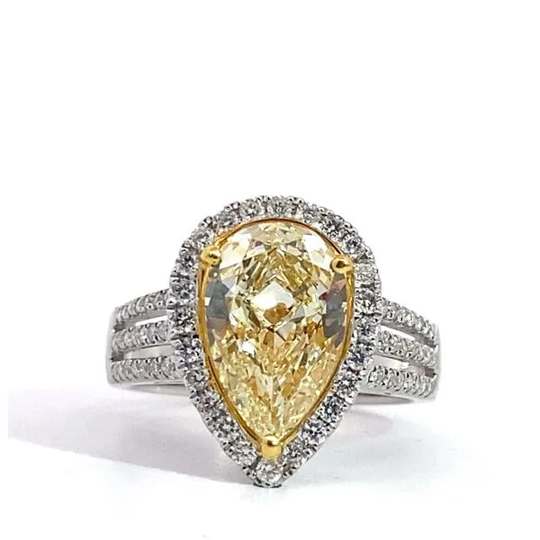 Engagement Ring with Natural Center Stone Brax Jewelers Newport Beach, CA