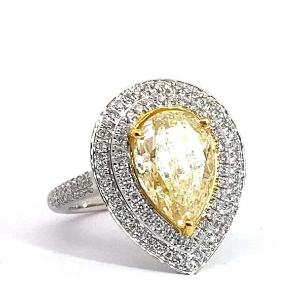 Engagement Ring with Natural Center Stone Image 3 Brax Jewelers Newport Beach, CA