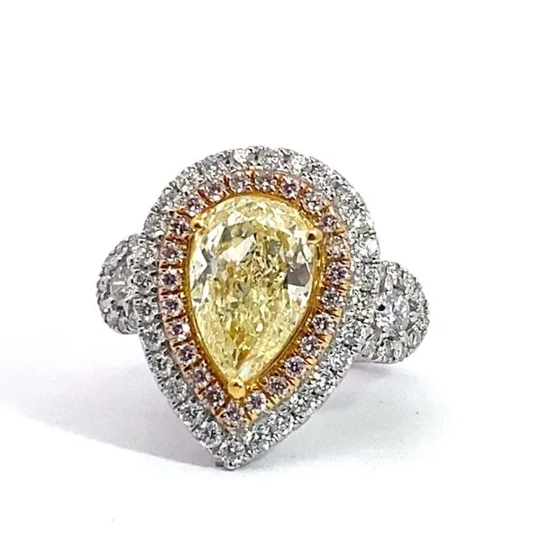 Engagement Ring with Natural Center Stone Image 4 Brax Jewelers Newport Beach, CA