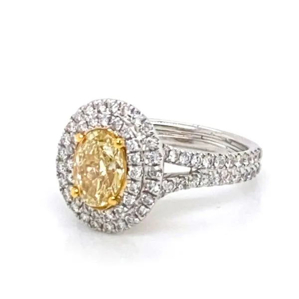 Engagement Ring with Natural Center Stone Image 3 Brax Jewelers Newport Beach, CA