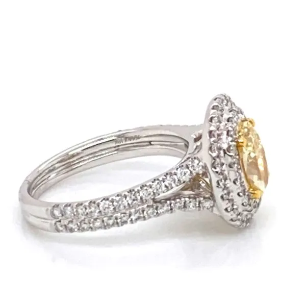 Engagement Ring with Natural Center Stone Image 4 Brax Jewelers Newport Beach, CA