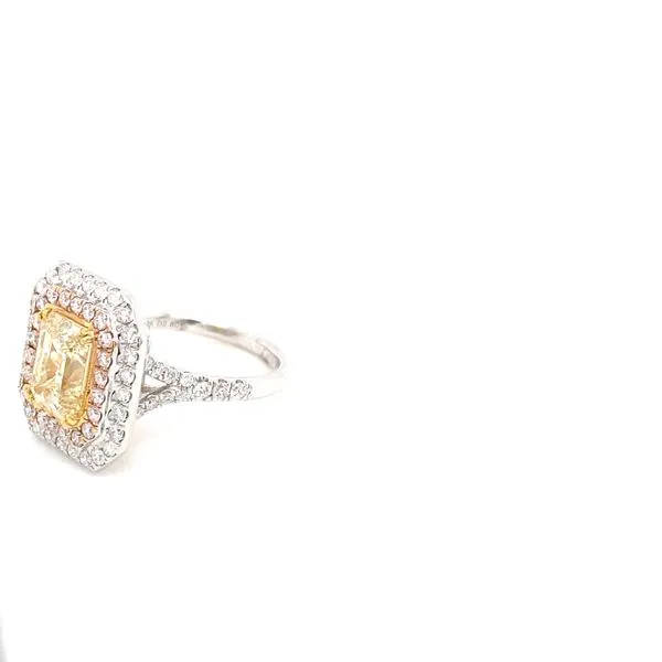 1.06 Natural Diamond Engagement Rings 18 Karat White Gold kl1865 - Brax jewelers Image 3 Brax Jewelers Newport Beach, CA