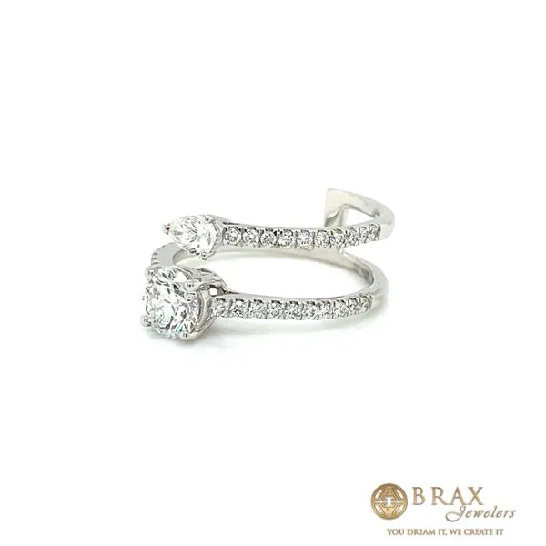 Engagement Ring with Lab Grown Center Stone Image 2 Brax Jewelers Newport Beach, CA