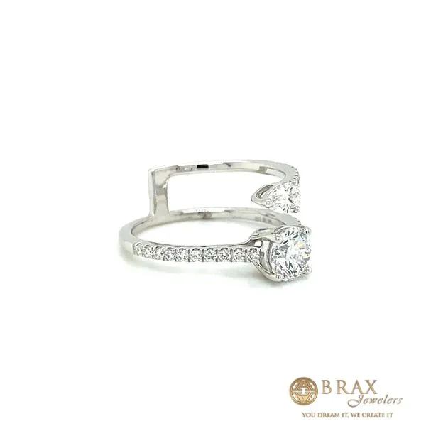 Engagement Ring with Lab Grown Center Stone Image 3 Brax Jewelers Newport Beach, CA