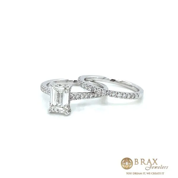 Engagement Ring with Lab Grown Center Stone Image 2 Brax Jewelers Newport Beach, CA