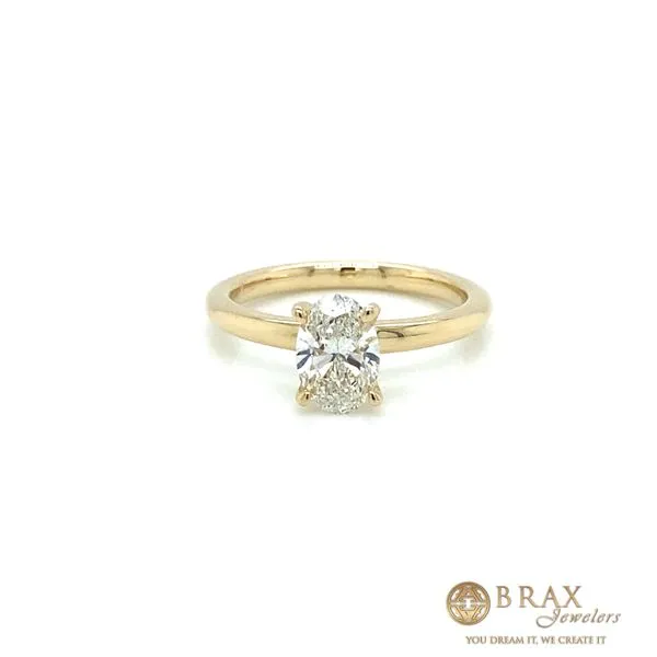 Engagement Ring with Lab Grown Center Stone Brax Jewelers Newport Beach, CA