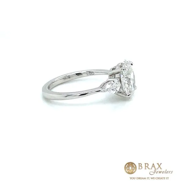Engagement Ring with Lab Grown Center Stone Image 2 Brax Jewelers Newport Beach, CA