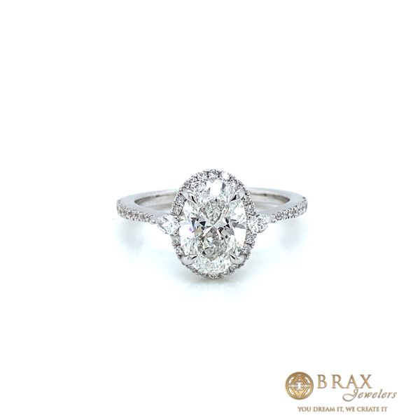 Engagement Ring with Lab Grown Center Stone Brax Jewelers Newport Beach, CA