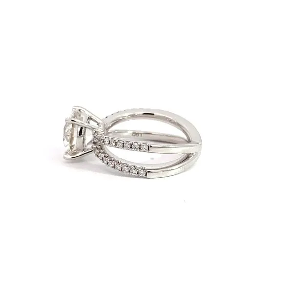 Round Cut 3.57Ct G VS2 GIA Certified Diamond Classic Engagement Ring, 18K White Gold - Brax Jewelers Image 4 Brax Jewelers Newport Beach, CA