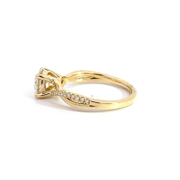 1.099 Lab Grown Engagement Rings With Center Stone 14 Karat Yellow Gold - Brax jewelers Image 3 Brax Jewelers Newport Beach, CA