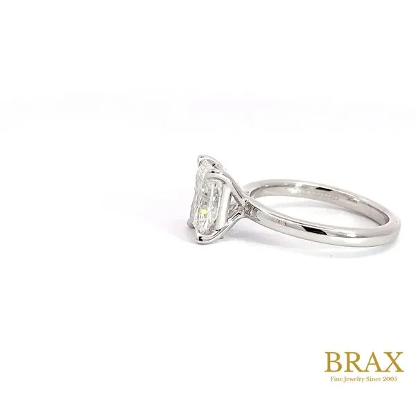 Lady's 14K White Gold Engagement Ring with 2.03ct Radiant F VS2 Diamond - Brax Jewelers Image 3 Brax Jewelers Newport Beach, CA