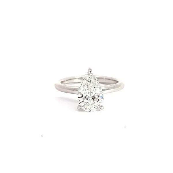 Pear Diamond Solitaire Engagement Ring with 2.09ct F VS1 in 14K White Gold - Brax Jewelers Brax Jewelers Newport Beach, CA