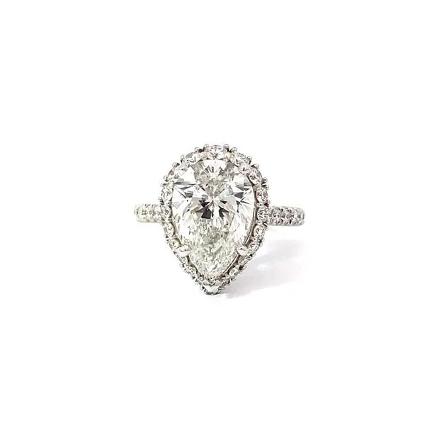 4.11 Lab Grown Engagement Rings With Center Stone 14 Karat White Gold - Brax jewelers Image 2 Brax Jewelers Newport Beach, CA