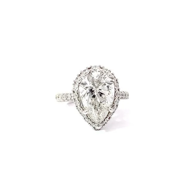 4.11 Lab Grown Engagement Rings With Center Stone 14 Karat White Gold - Brax jewelers Brax Jewelers Newport Beach, CA