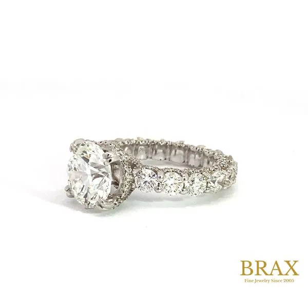 4.10 Lab Grown Engagement Rings With Center Stone 14 Karat White Gold Brax - Brax jewelers Image 2 Brax Jewelers Newport Beach, CA