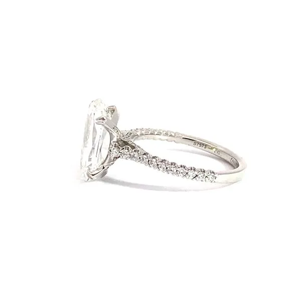 Christopher Design 4.00 Classic Engagement Rings With Center Stone 14 Karat White Gold  - Brax jewelers Image 2 Brax Jewelers Newport Beach, CA