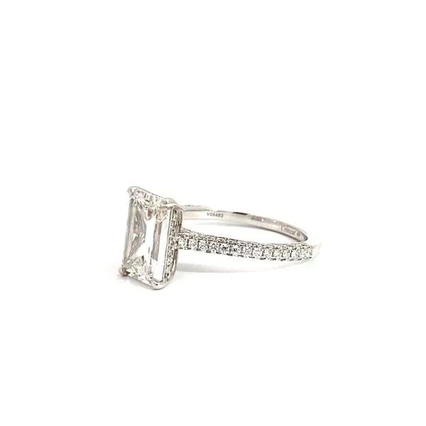 Christopher Design 2.03 Hidden Halo Engagement Rings With Center Stone 14 Karat White Gold - Brax jewelers Image 2 Brax Jewelers Newport Beach, CA