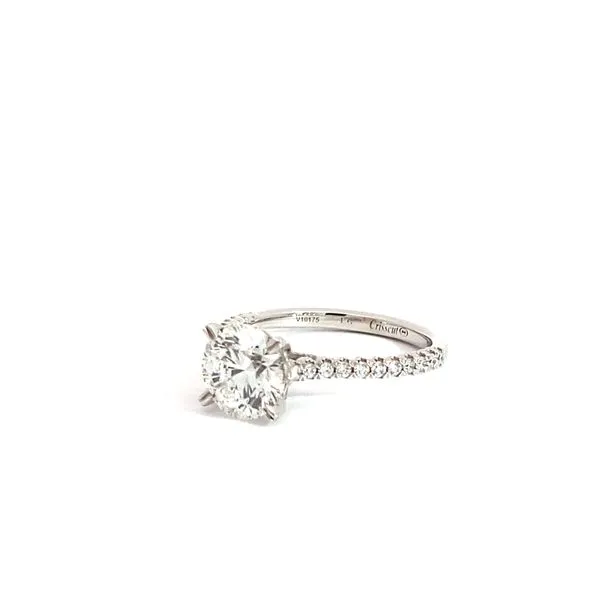 Christopher Design 1.81 Classic  Engagement Rings With Center Stone 14 Karat White Gold - Brax jewelers Image 2 Brax Jewelers Newport Beach, CA