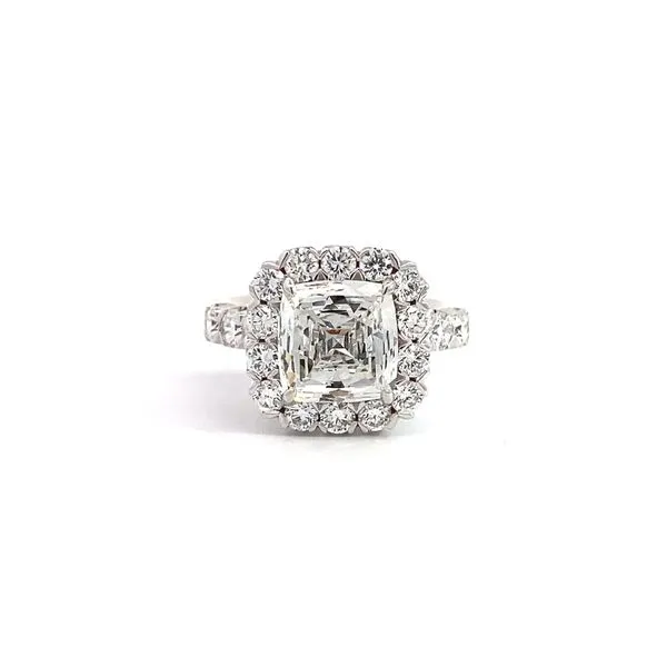 Christopher Design 2.14 Halo Engagement Rings With Center Stone 14 Karat White Gold - Brax jewelers Brax Jewelers Newport Beach, CA