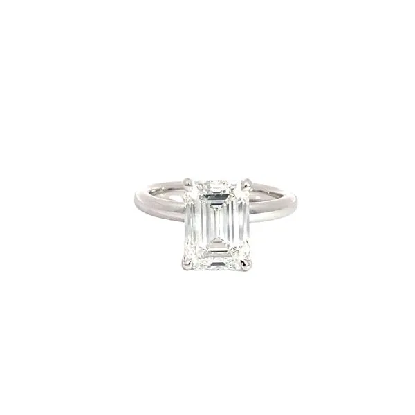 4.01 Lab Grown Engagement Rings With Center Stone 14 Karat White Gold  - Brax jewelers Brax Jewelers Newport Beach, CA