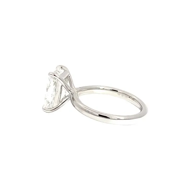 4.04 Lab Grown Engagement Rings With Center Stone 14 Karat White Gold - Brax jewelers Image 2 Brax Jewelers Newport Beach, CA
