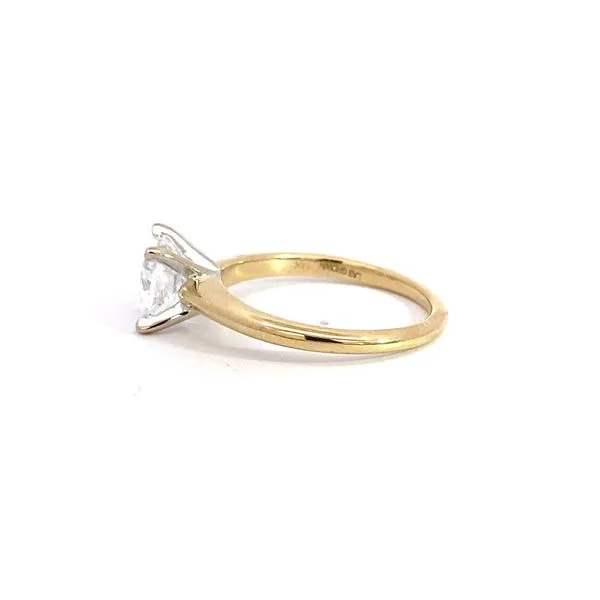 1.53Ct Cushion Cut Solitaire Engagement Ring In 14 Karat Two-Tone Gold  - Brax jewelers Image 3 Brax Jewelers Newport Beach, CA