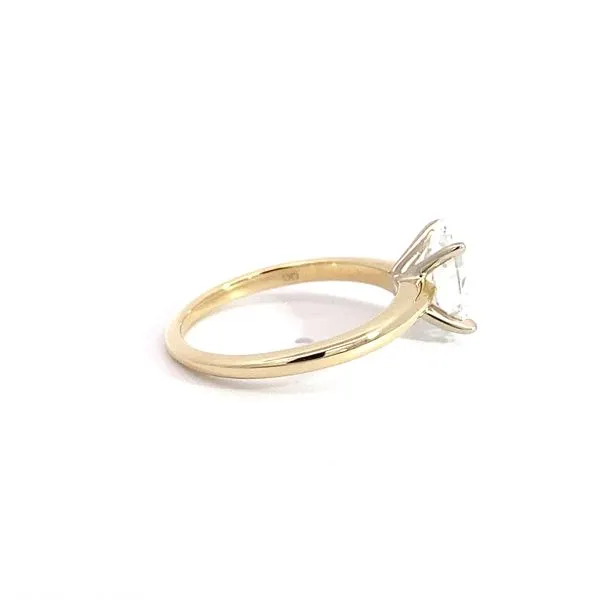1.50Ct Oval Cut Solitaire Lab Grown Engagement Ring Set In 14 Karat Two-Tone Gold - Brax jewelers Image 4 Brax Jewelers Newport Beach, CA