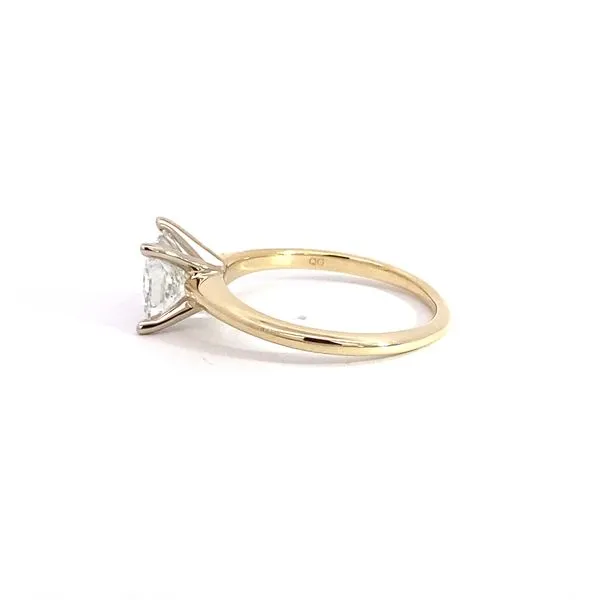 1.52 Princess Cut Solitaire Engagement Ring in 14 Karat Two-Tone Gold  - Brax jewelers Image 3 Brax Jewelers Newport Beach, CA