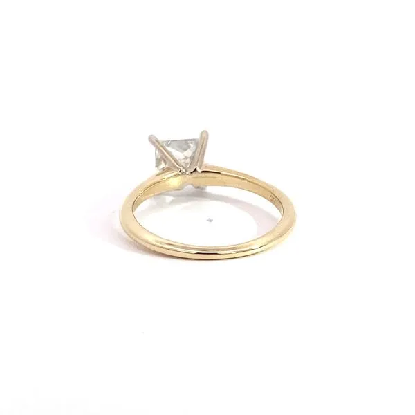 1.52 Princess Cut Solitaire Engagement Ring in 14 Karat Two-Tone Gold  - Brax jewelers Image 4 Brax Jewelers Newport Beach, CA