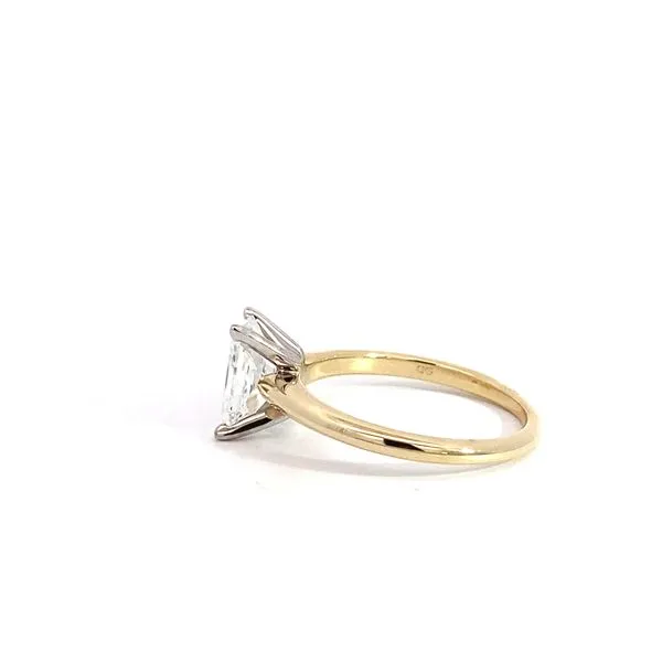 1.53Ct Radiant Cut Solitaire Engagement Ring Set In 14 Karat Two-Tone Gold  - Brax jewelers Image 3 Brax Jewelers Newport Beach, CA