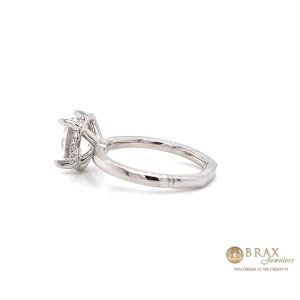 0.08 Lab Grown Engagement Rings With Center Stone 14 Karat White Gold Brax-Join - Brax jewelers Image 2 Brax Jewelers Newport Beach, CA