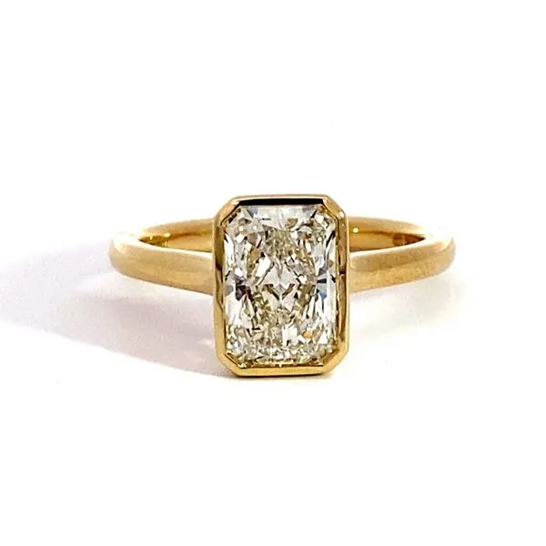 2.04 Lab Grown Engagement Rings With Center Stone 14 Karat Yellow Gold LGD-RVR05032-GY77 - Brax jewelers Brax Jewelers Newport Beach, CA