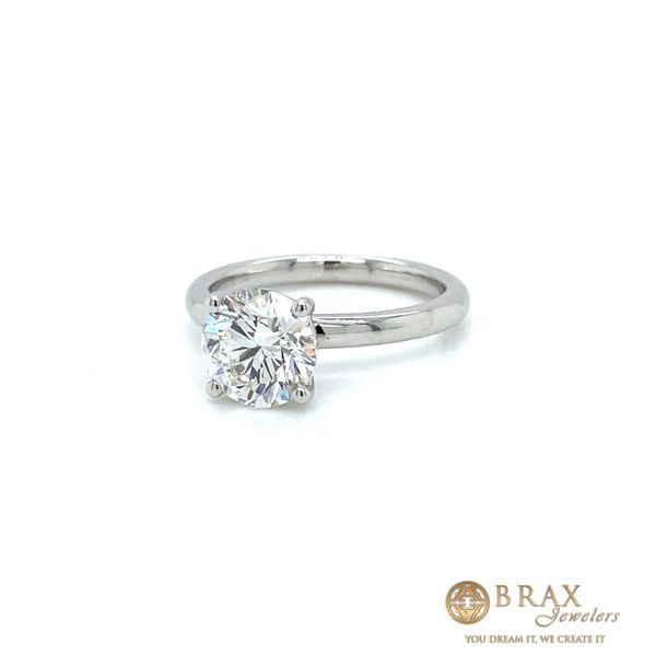 Round Diamond Solitaire Engagement Ring with 2.01ct G VS2 in 14K White Gold - IGI Certified - Brax Jewelers Image 2 Brax Jewelers Newport Beach, CA