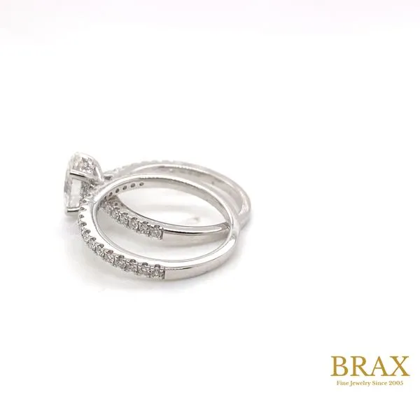Oval Diamond Engagement Ring with 1.50ct G VS2 Center and Hidden Halo in 14K White Gold - Brax Jewelers Image 3 Brax Jewelers Newport Beach, CA