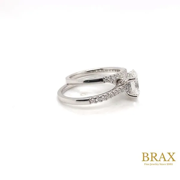 Oval Diamond Engagement Ring with 1.50ct G VS2 Center and Hidden Halo in 14K White Gold - Brax Jewelers Image 4 Brax Jewelers Newport Beach, CA