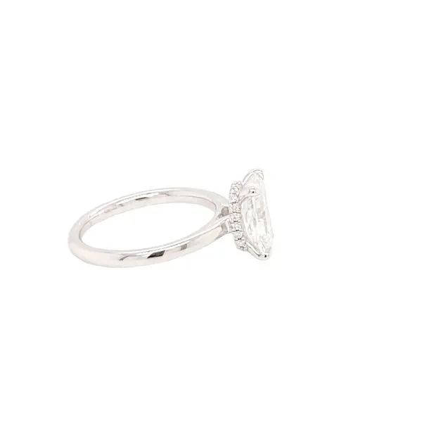 Radiant Engagement Ring with 2.52ct G VS1 Center Diamond and Hidden Halo in 14K White Gold - Brax Jewelers Image 5 Brax Jewelers Newport Beach, CA